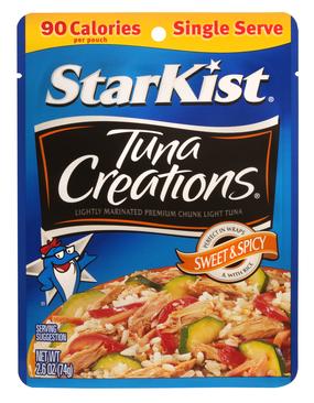StarKist Tuna Creations are fantastic for making individual servings of tuna pizza