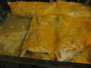 I promise these taste a lot better than my photography skills can capture. Fajita chicken enchiladas have an added peppery kick that is lacking in traditional chicken enchiladas. I also like that there is no sour cream in this recipe. 
