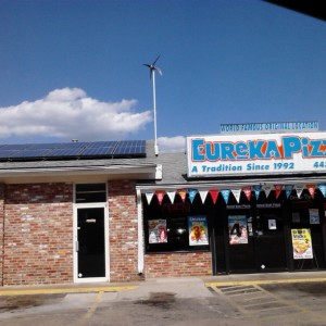 Eureka Pizza recently became the first pizza place in Arkansas to use solar panels. 