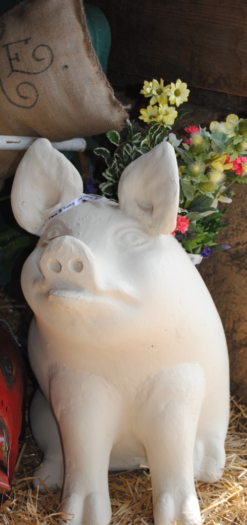 Same thing with this pig statue. It just piqued my interest so I snapped a picture. 