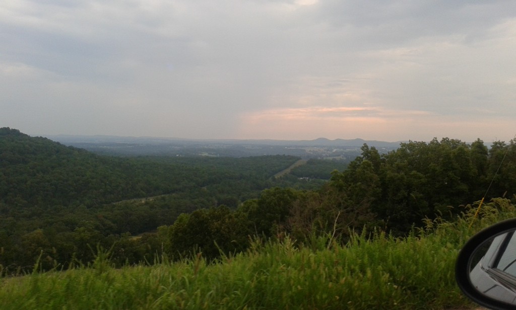 This is the view from CR 309 outside Eureka Springs on my way to Christview. 