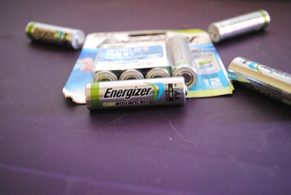 Don't you hate it when you try to use your flashlight and the batteries are dead? You need extra batteries. We're trying out these new EcoAdvanced batteries from Energizer. They are the first battery on the market to use recycled batteries and materials and are being called Energizer's longest-lasting alkaline battery. We bought AA but they are also available in AAA. (One tip: Try to make sure all your flashlights use the same size battery so you are only buying one replacement kind). I love how we are able to use a new product that literally takes something used and makes it new. Oh, and these are supposed to hold up to 12 years in storage. How many batteries do that? I don't know of any. 