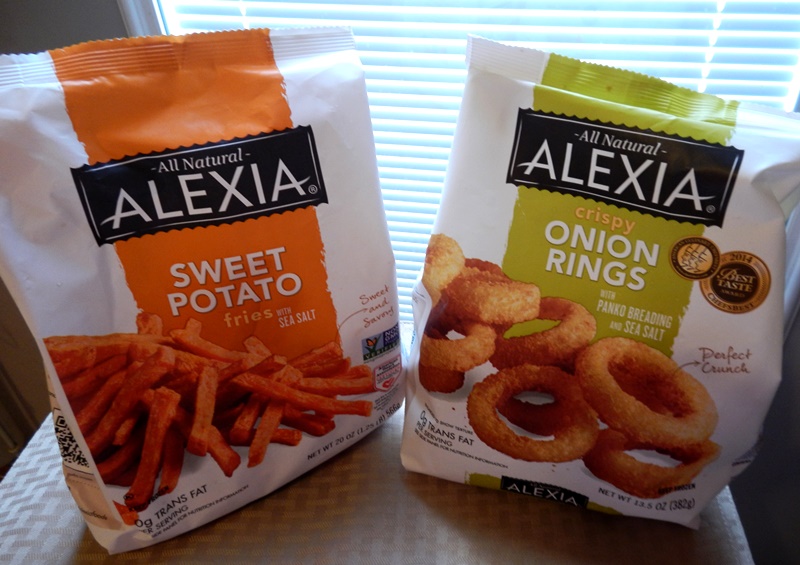 Alexia has a great assortment of healthier, natural potato products. For this recipe, I used the Alexia onion rings. You can also use the new Alexia Rosemary Fries but if you do that, you will need to add some chopped red onion. 