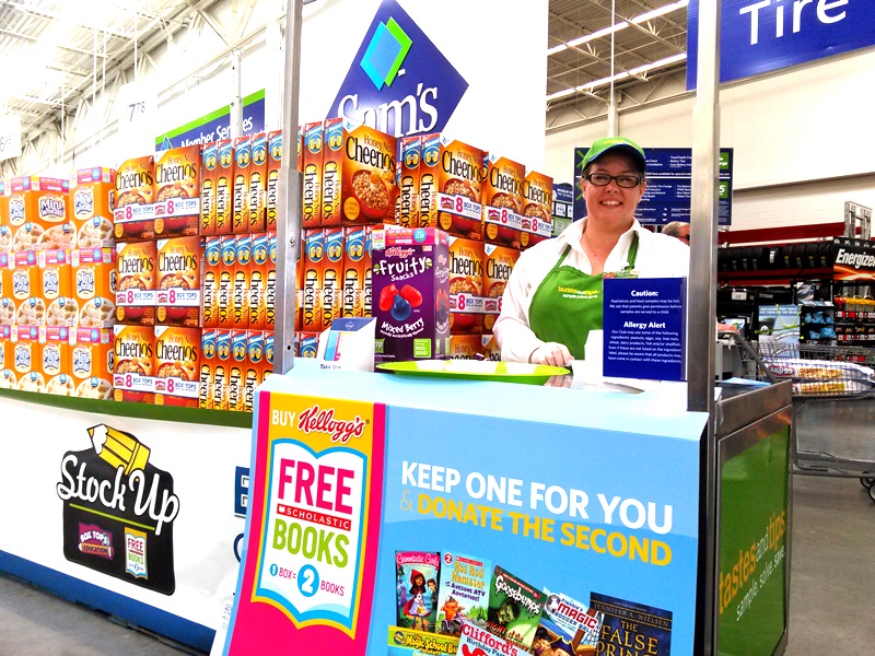 Look for the Stock Up for Back to School Display, which should be at the front of your Sam's Club store. When I shopped, the demo for this campaign was right next to the Back to School display. 