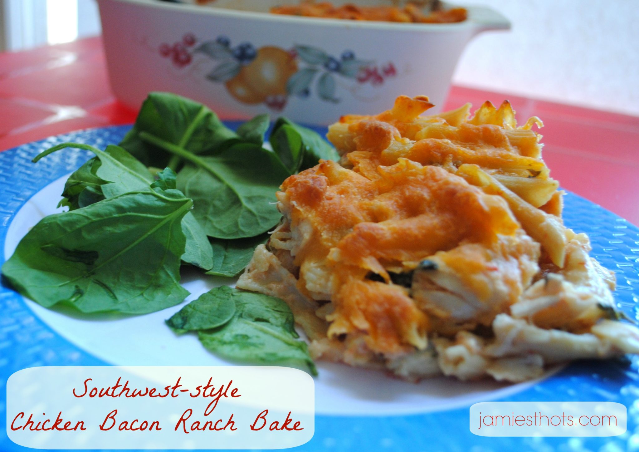 Southwest Chicken Bacon Ranch Casserole Bake recipe