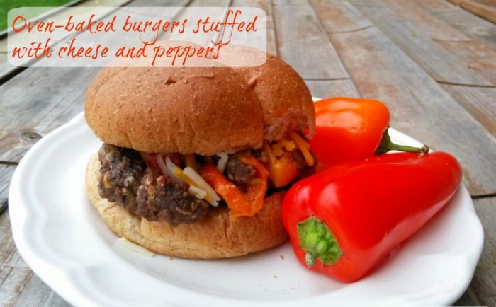 Oven_Baked_Pepper_Cheese_Stuffed_Hamburgers