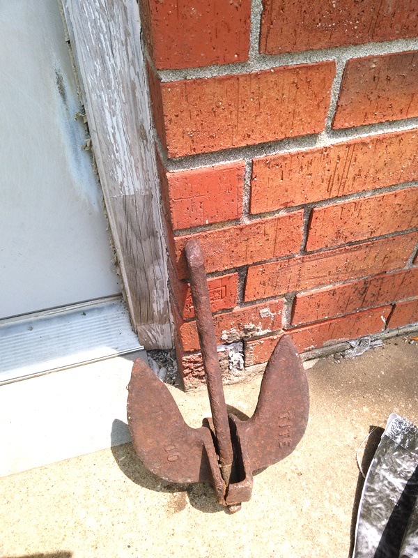 This is the anchor that was at my grandparents' house for as long as I can remember. My brother and I used to hang it in one of the trees at their place and pretend someone else did it. I wanted this anchor! I have ski rope and will soon hang it in a tree at my own house. 