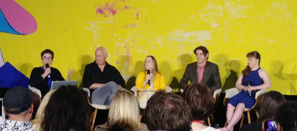 Panel of actors and producers discussing disability