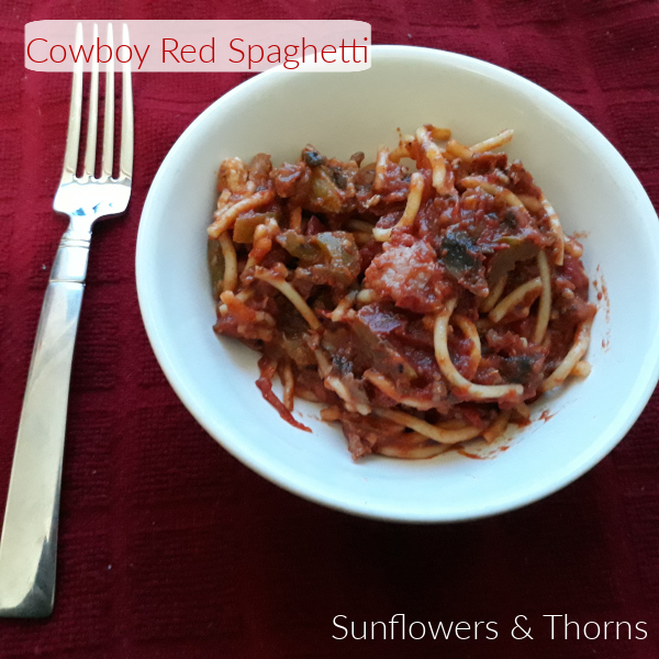 Cowboy Red Spaghetti recipe